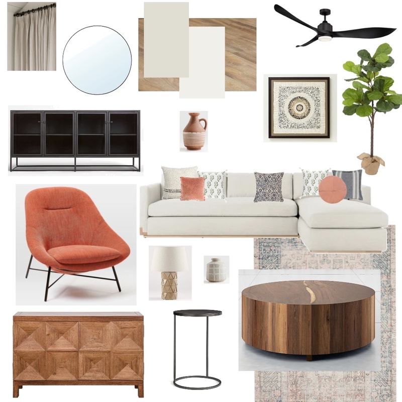 Module 9 Living room Mood Board by Emma Manikas on Style Sourcebook