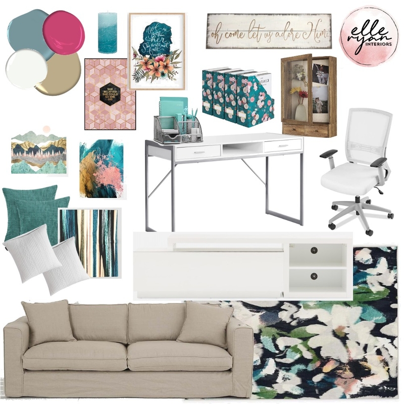 Ashley - Living/Work Space Mood Board by Elle Ryan Interiors on Style Sourcebook