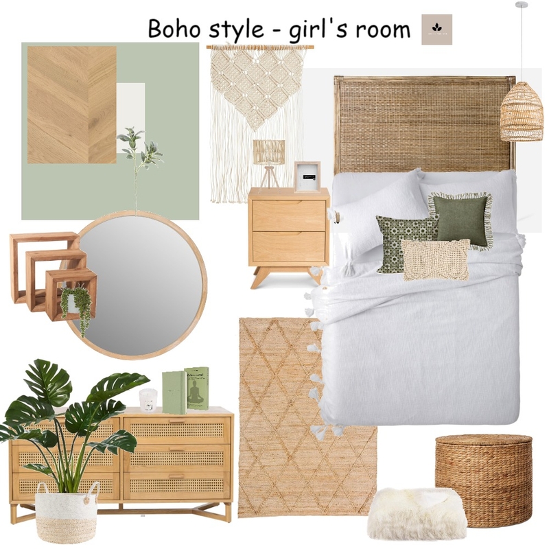 Boho style - girl's room Mood Board by Nuria on Style Sourcebook