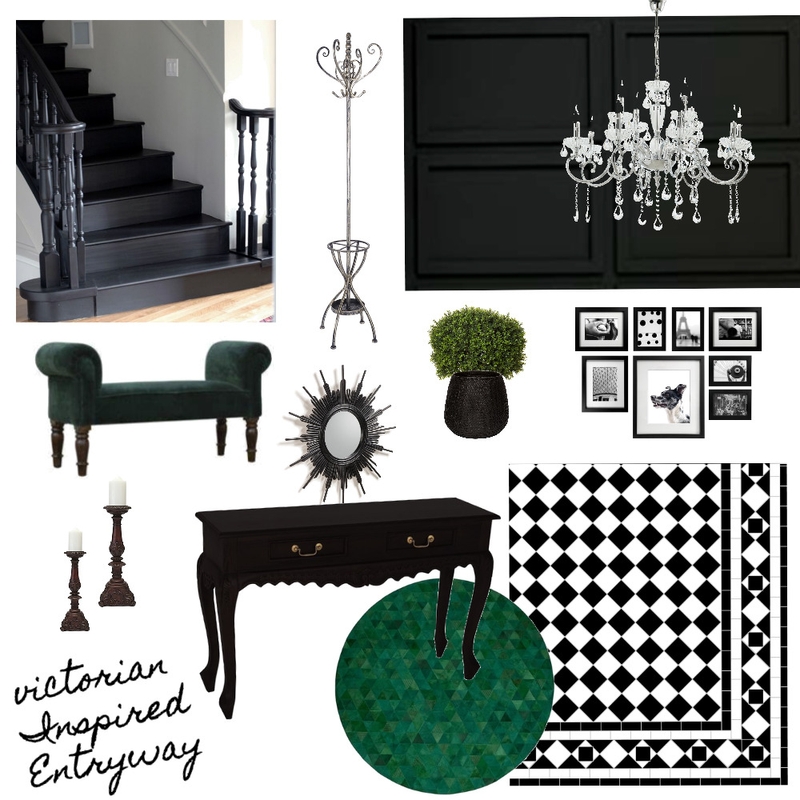 Victorian Inspired Entryway Mood Board by Starlings Nest on Style Sourcebook