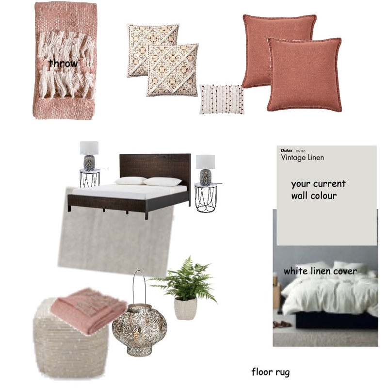 Kate Hodge bedroom Mood Board by Graceful Lines Interiors on Style Sourcebook