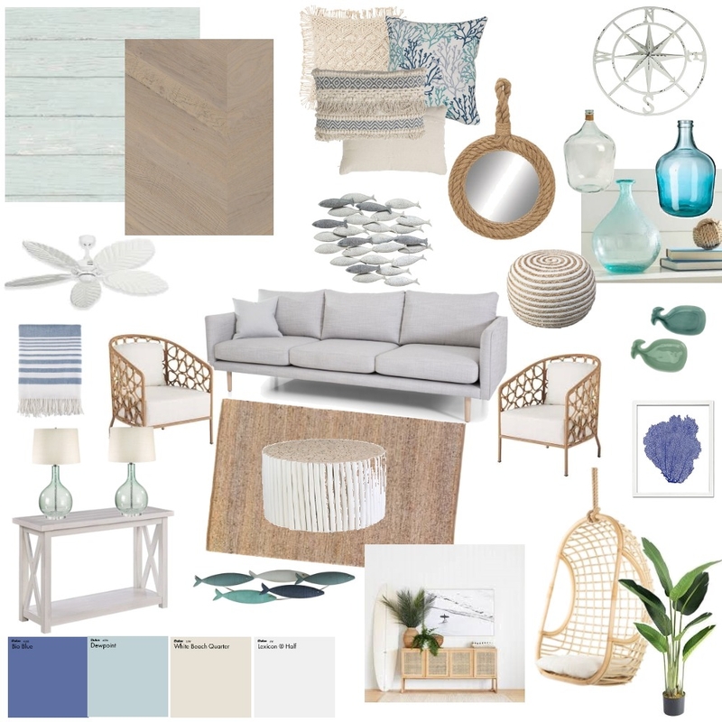 Coastal Living Room Mood Board by Lisa-Marie on Style Sourcebook