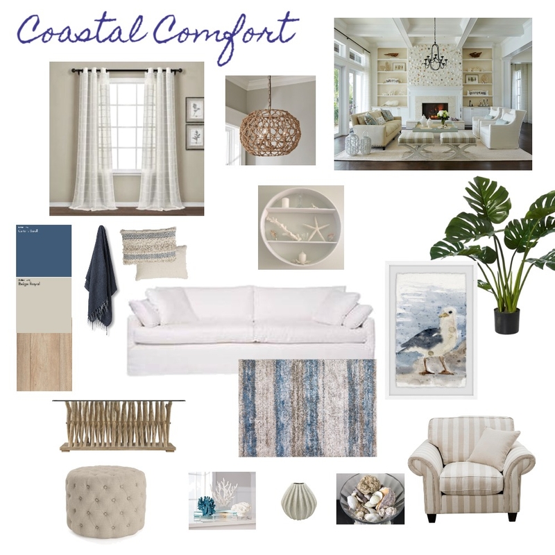 Coastal Comfort Mood Board by Rona on Style Sourcebook