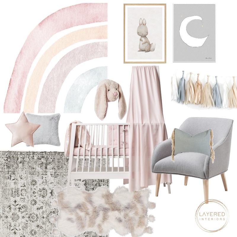 Girls Nursery Mood Board by Layered Interiors on Style Sourcebook