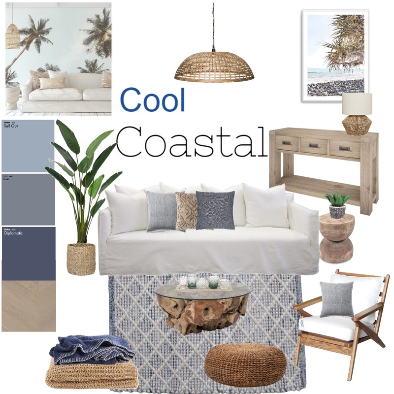 Cool Coastal Mood Board by Asscher Designs on Style Sourcebook