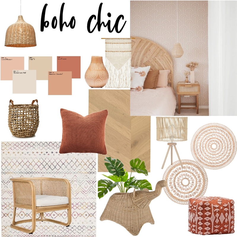 Neutral Boho Bedroom Mood Board by Ellen Dean on Style Sourcebook