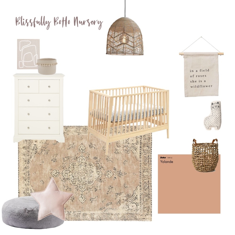 Boho Nursery Mood Board by JoanaFrancis on Style Sourcebook