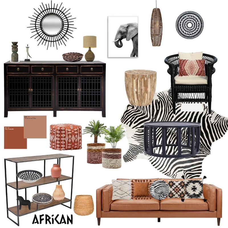 African Style Mood Board by JaneHudson on Style Sourcebook