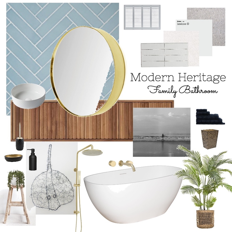 Family Bathroom Mood Board by nelliewatts@gmail.com on Style Sourcebook