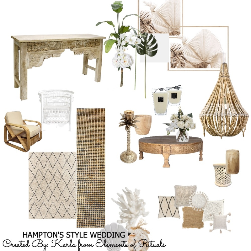 Hampton Style Wedding Mood Board by Karla Garchitorena on Style Sourcebook