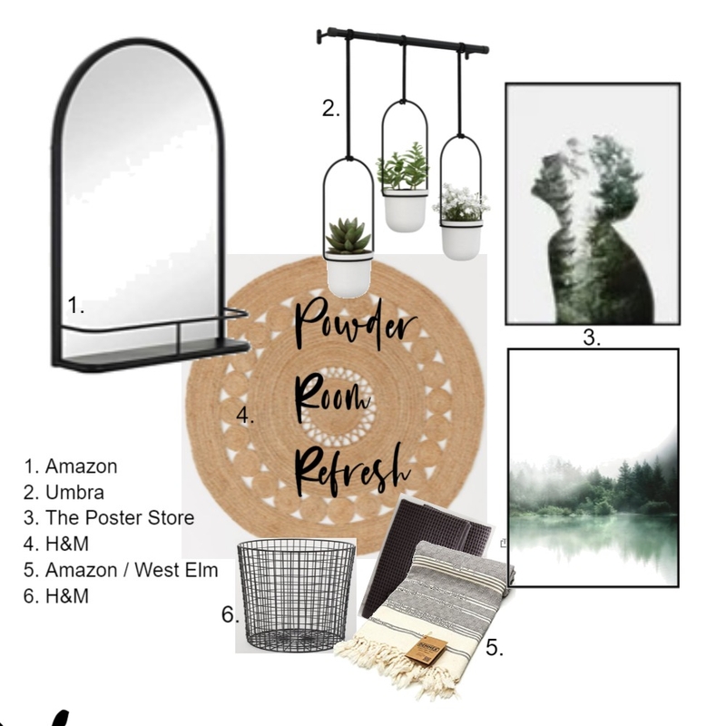 Powder Room Refresh 2 Mood Board by kokotaylor on Style Sourcebook