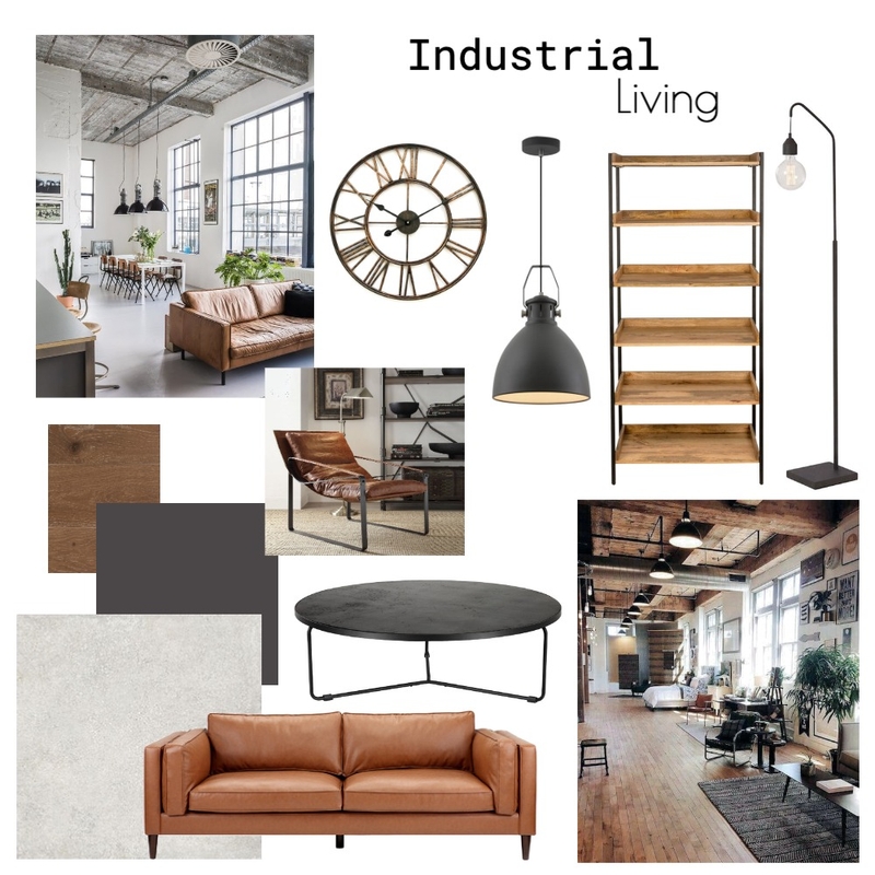 Industrial Living Melanie Mood Board by MelanieSohet on Style Sourcebook