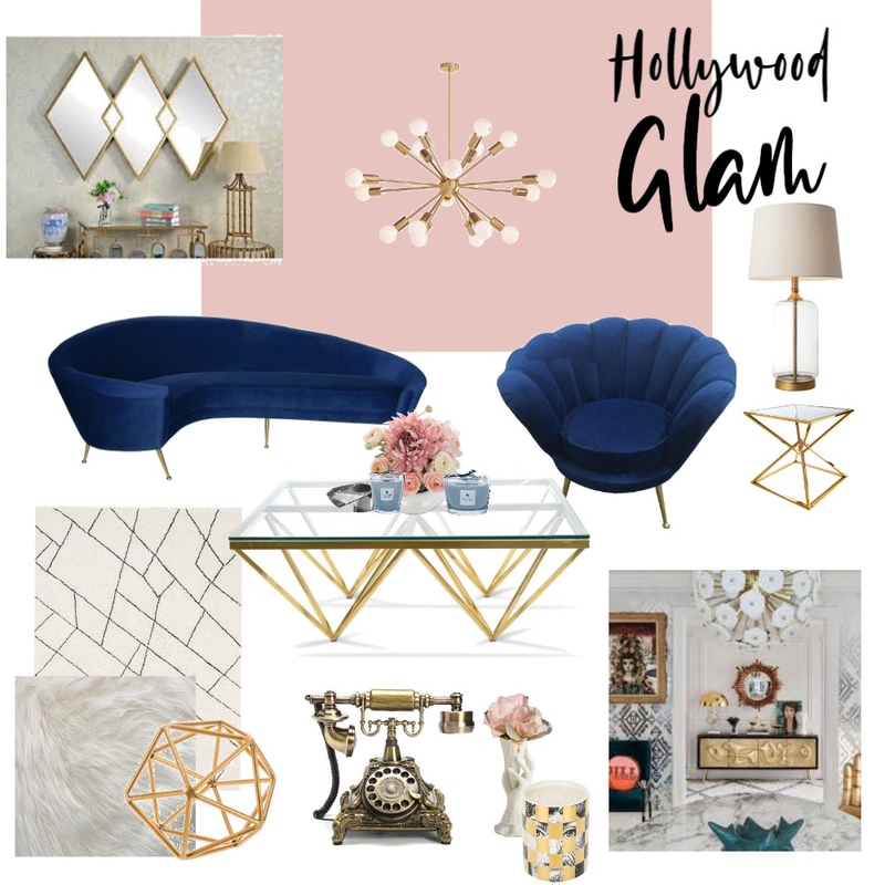 Hollywood Glam Mood Board by Gia123 on Style Sourcebook