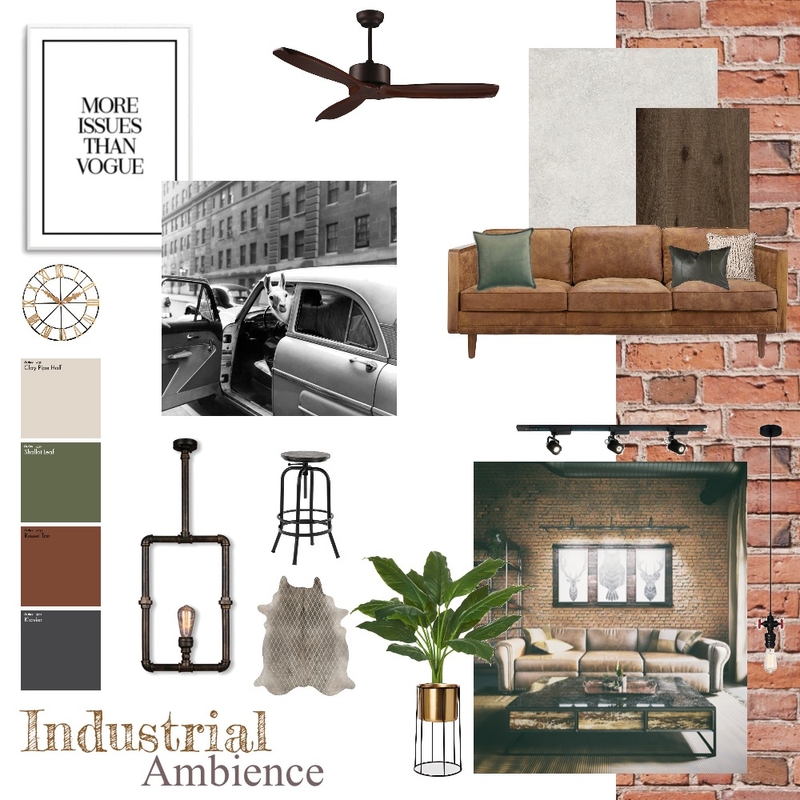 Industrial Ambience Mood Board by Chelsi on Style Sourcebook