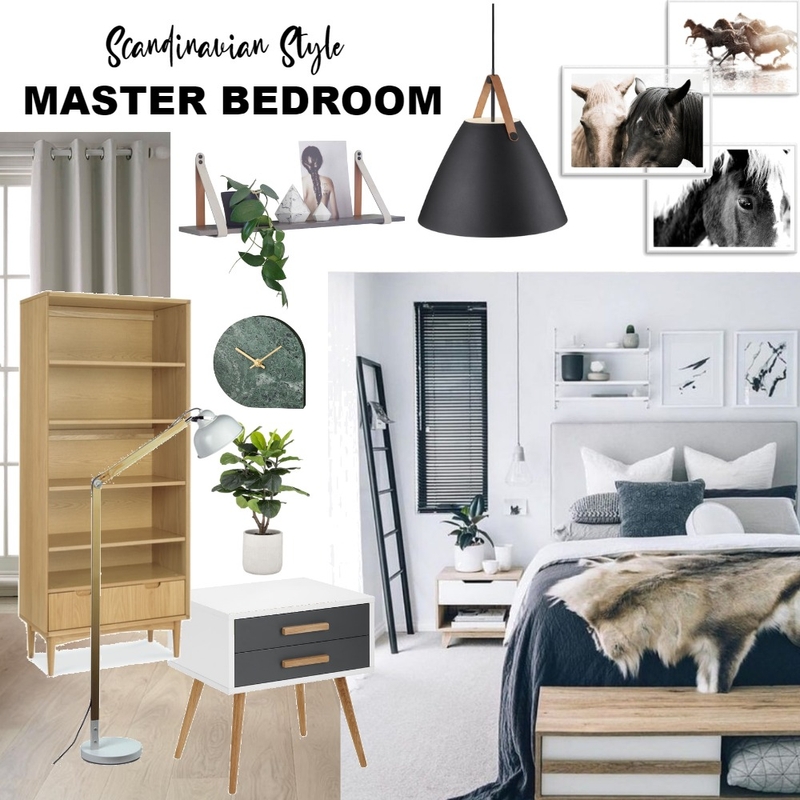 Scandinavian Style Master Bedroom Mood Board by Alvin Biene on Style Sourcebook
