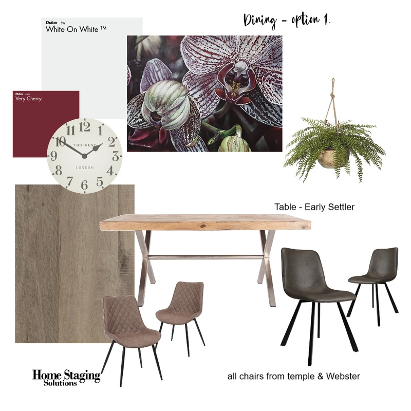 6 Bowden Grove - Dining Room Mood Board by Home Staging Solutions on Style Sourcebook