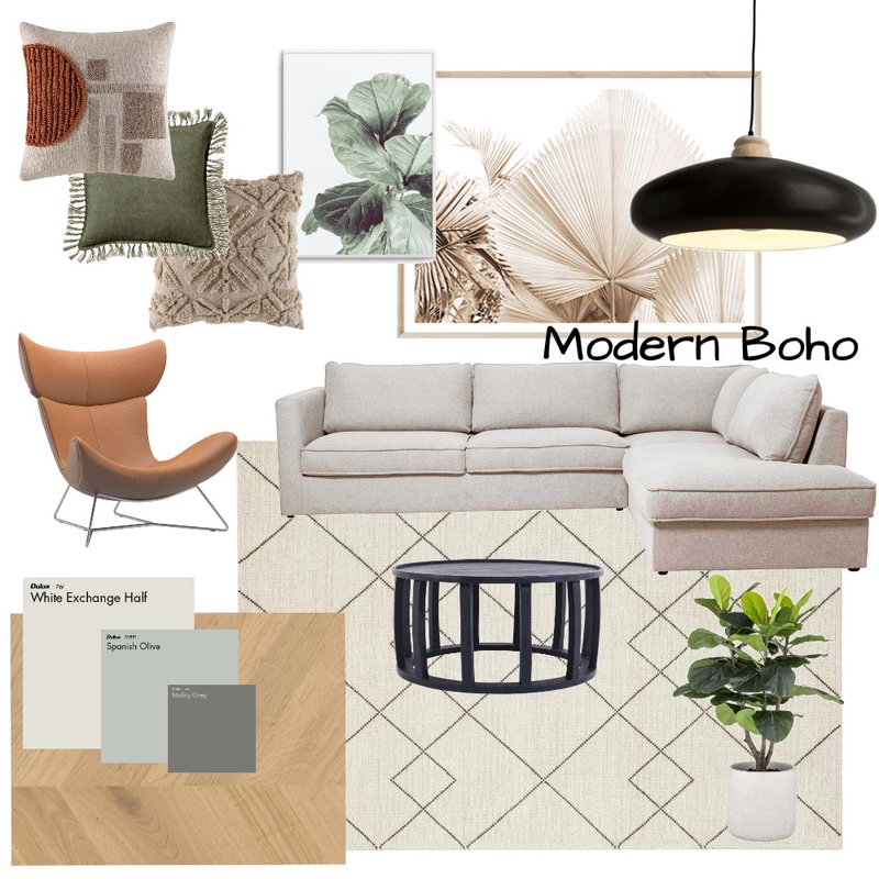 Modern Boho Mood Board by goldfeatherdecor on Style Sourcebook