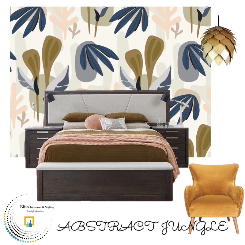 TROPICAL GREEN MASTER BED ROOM Mood Board by Bliss Styling & Interiors on Style Sourcebook