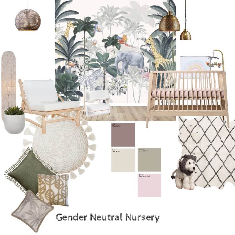 Tropical Gender neutral nursery Mood Board by Eliz on Style Sourcebook