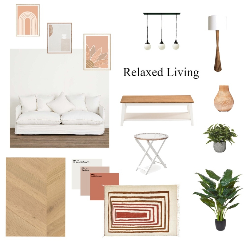 Relaxed Coastal Living Mood Board by Kat Lewis on Style Sourcebook
