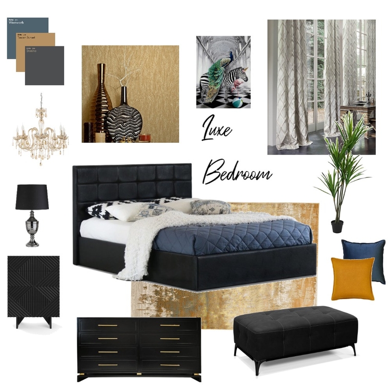 Luxe Bedroom Mood Board by Kat Lewis on Style Sourcebook
