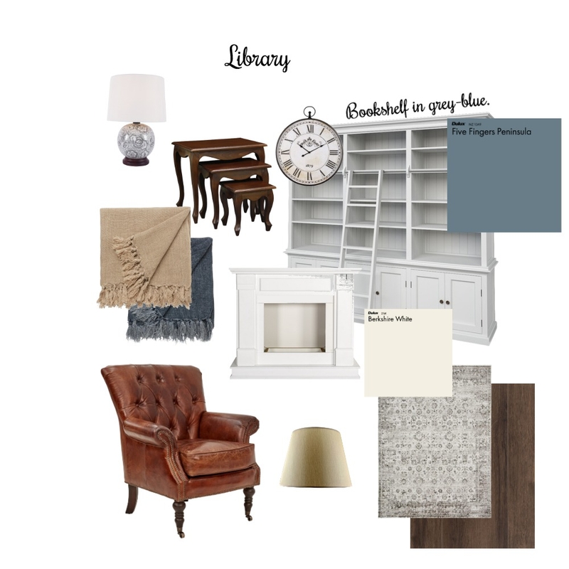 Vintage Library Mood Board by Bella on Style Sourcebook
