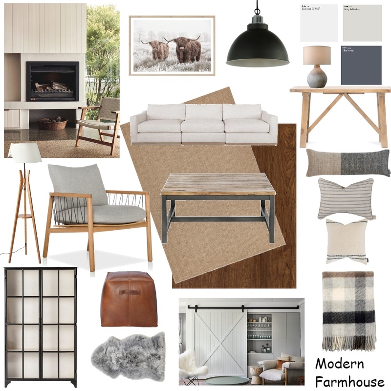 Modern Farmhouse Mood Board by JaneHudson on Style Sourcebook