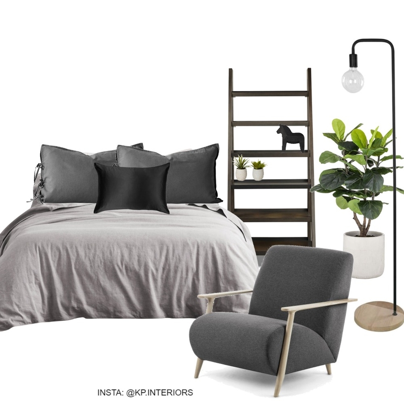 Dark grey bedroom Mood Board by Kirsty on Style Sourcebook