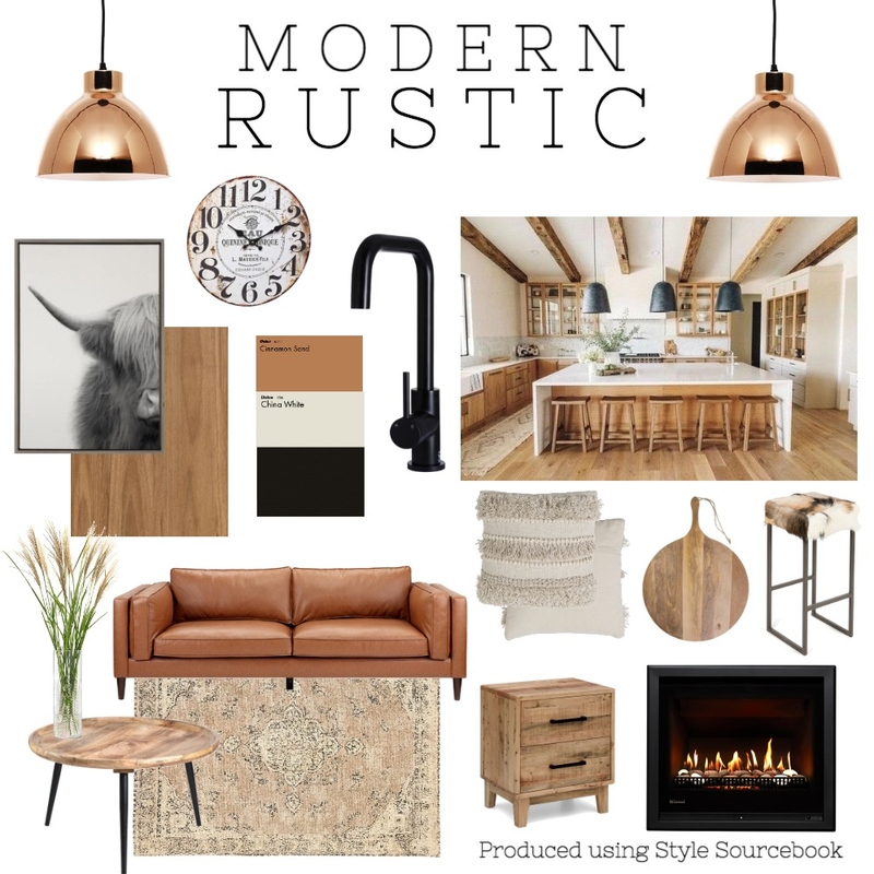 Modern Rustic Style Mood Board Mood Board by hayleighwindsor on Style Sourcebook