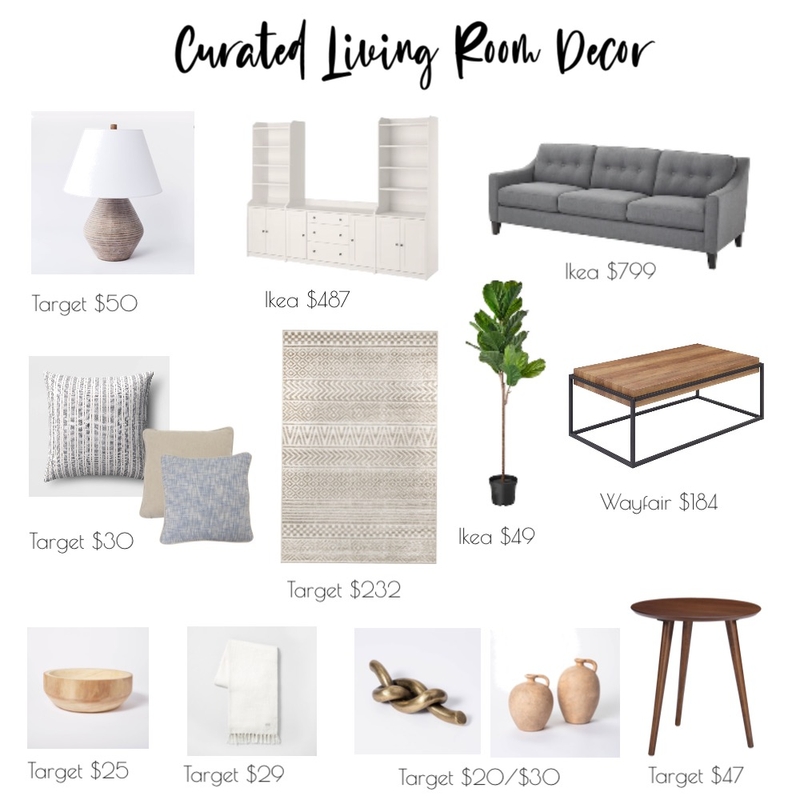 Curated decor Mood Board by Naty Grandi Design on Style Sourcebook