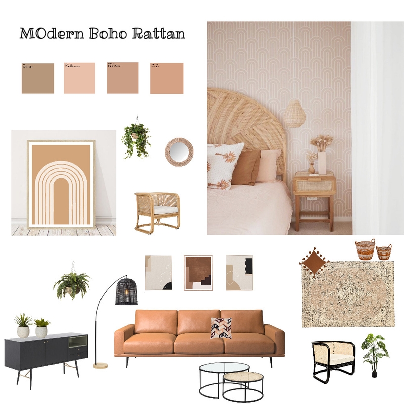 modern boho rattan Mood Board by Heather-Dale on Style Sourcebook