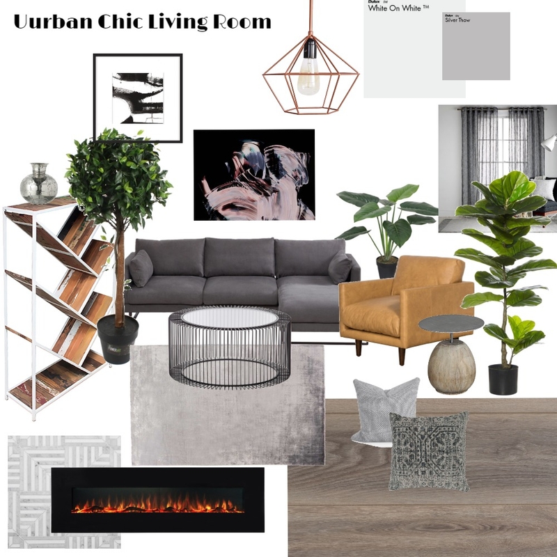 Urban Chic Living Room Mood Board by anyawise on Style Sourcebook
