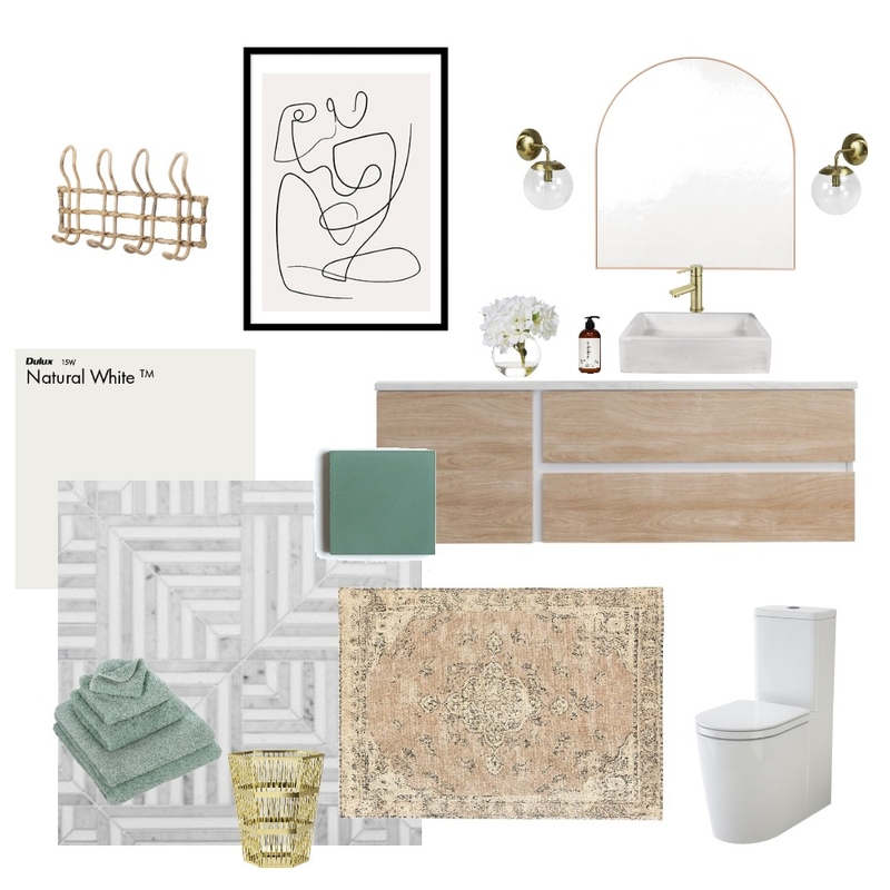 Guest Bathroom Mood Board by KC Interiors on Style Sourcebook