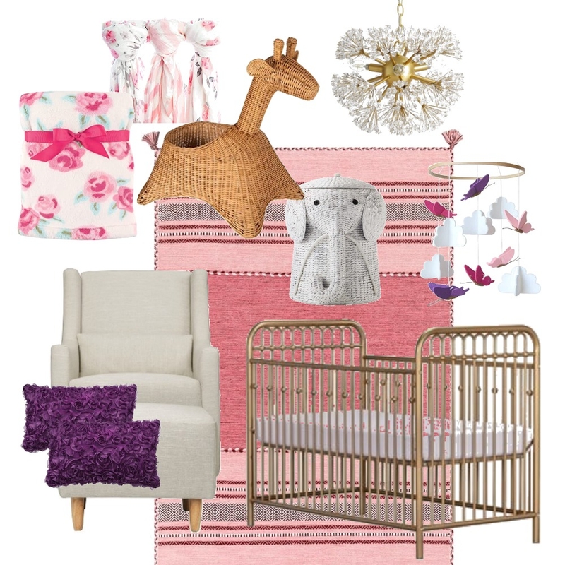 Baby Girl Room Mood Board by Twist My Armoire on Style Sourcebook