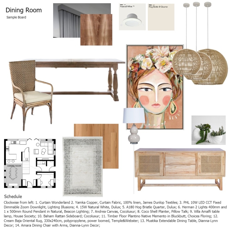 Assignment 9 Dining room Mood Board by Kate Targato on Style Sourcebook