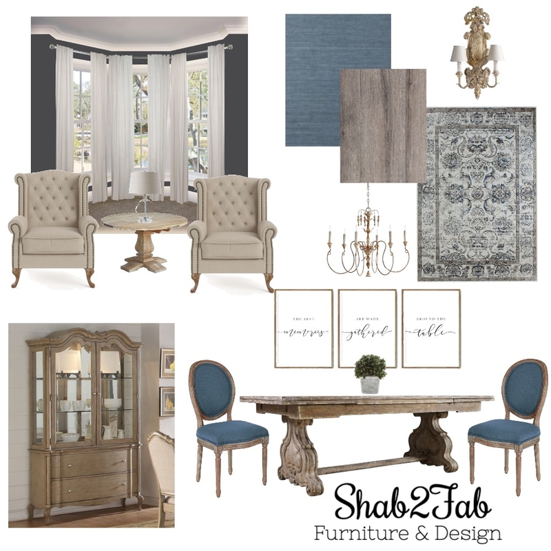 Richardson Dining Room Mood Board by Shab2Fab on Style Sourcebook