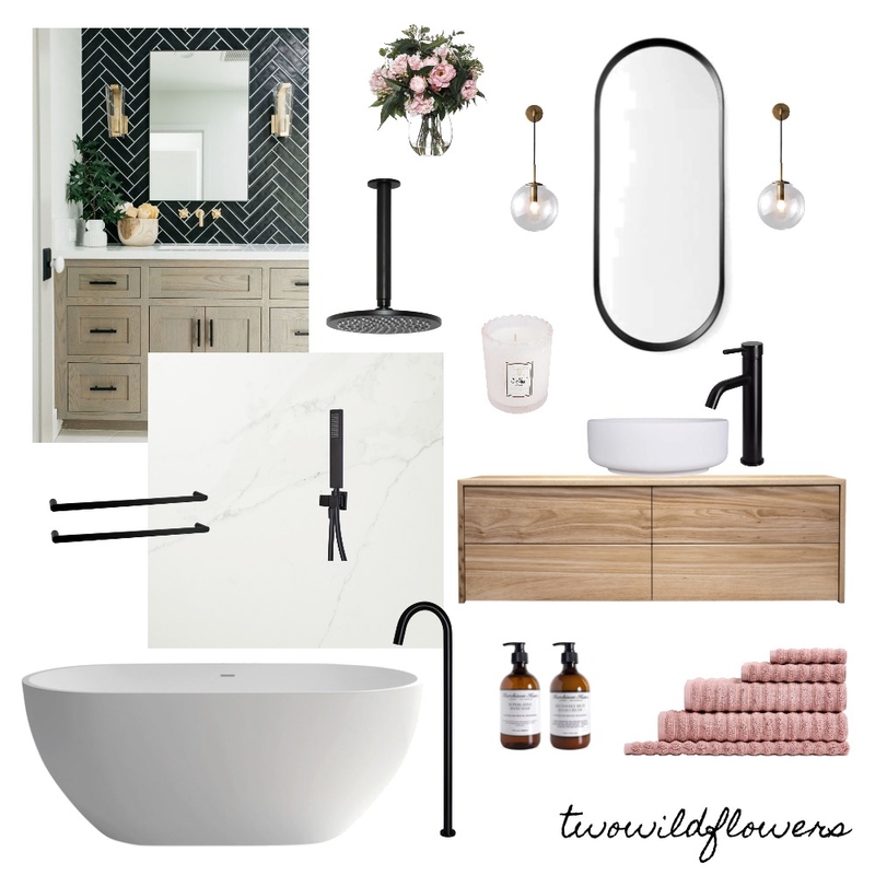 Rosie & James Bathroom Mood Board by Two Wildflowers on Style Sourcebook