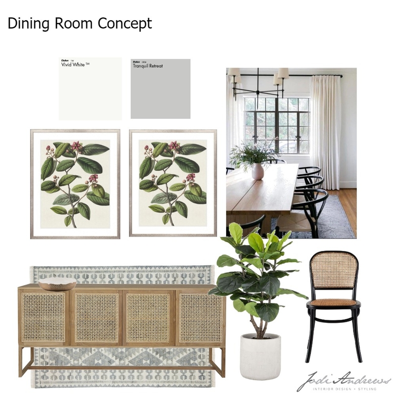 Grantham Dinning Room Mood Board by Jodi Andrews Interiors on Style Sourcebook