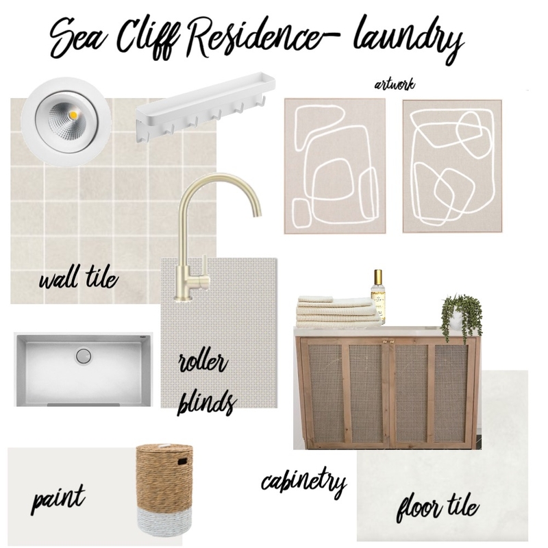 Sea Cliff Residence - Laundry Mood Board by melle on Style Sourcebook