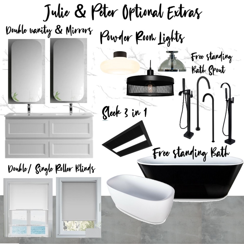 Julie & Peter Optional Extras Mood Board by Copper & Tea Design by Lynda Bayada on Style Sourcebook