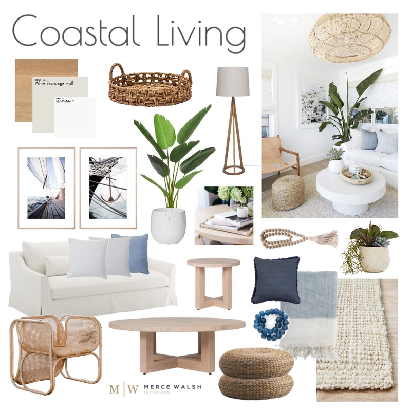 Coastal Living Mood Board by Merce Walsh Interiors on Style Sourcebook