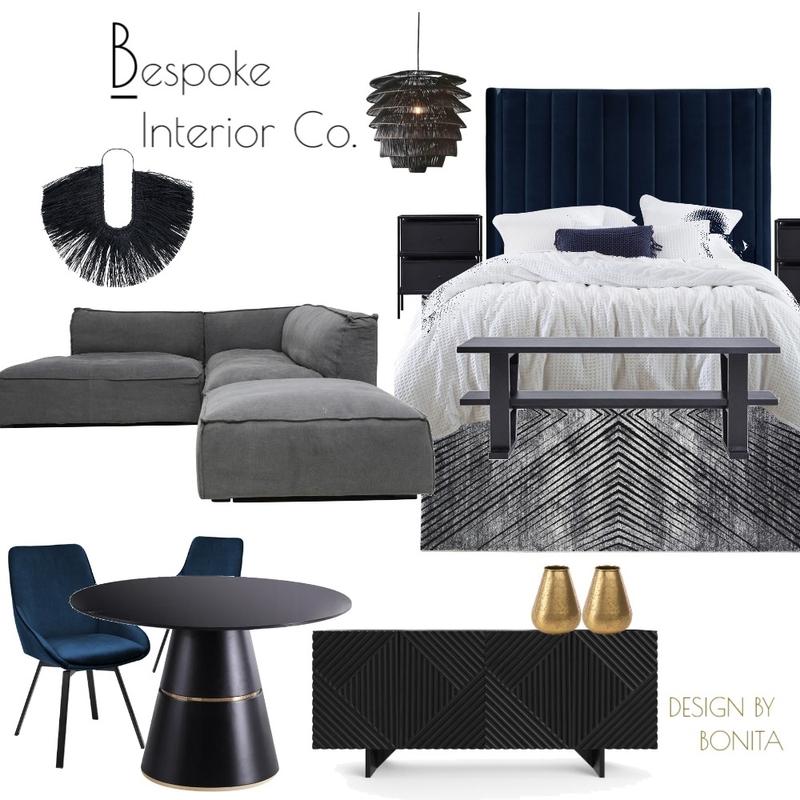 BLAQ for Soho St Mood Board by Bespoke by Emporium Design on Style Sourcebook