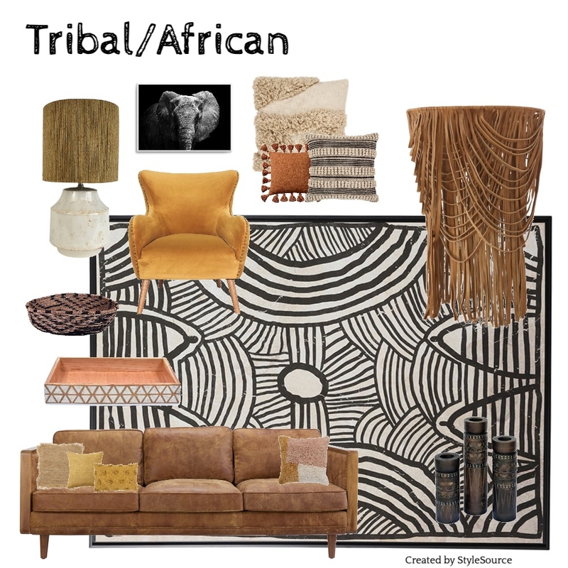 Tribal/African Mood Board by Ceilidh on Style Sourcebook