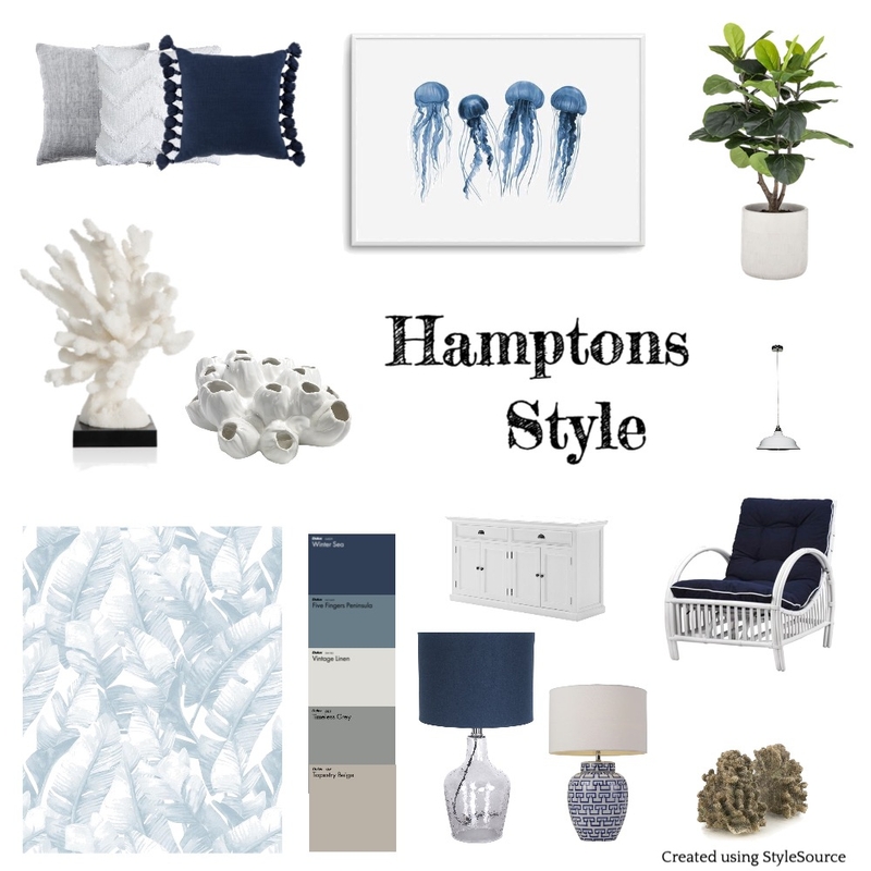 Hamptons Mood Board by Ceilidh on Style Sourcebook