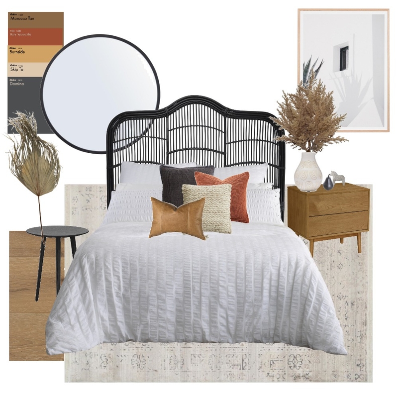 rustuc bedroom Mood Board by interiorsbya on Style Sourcebook