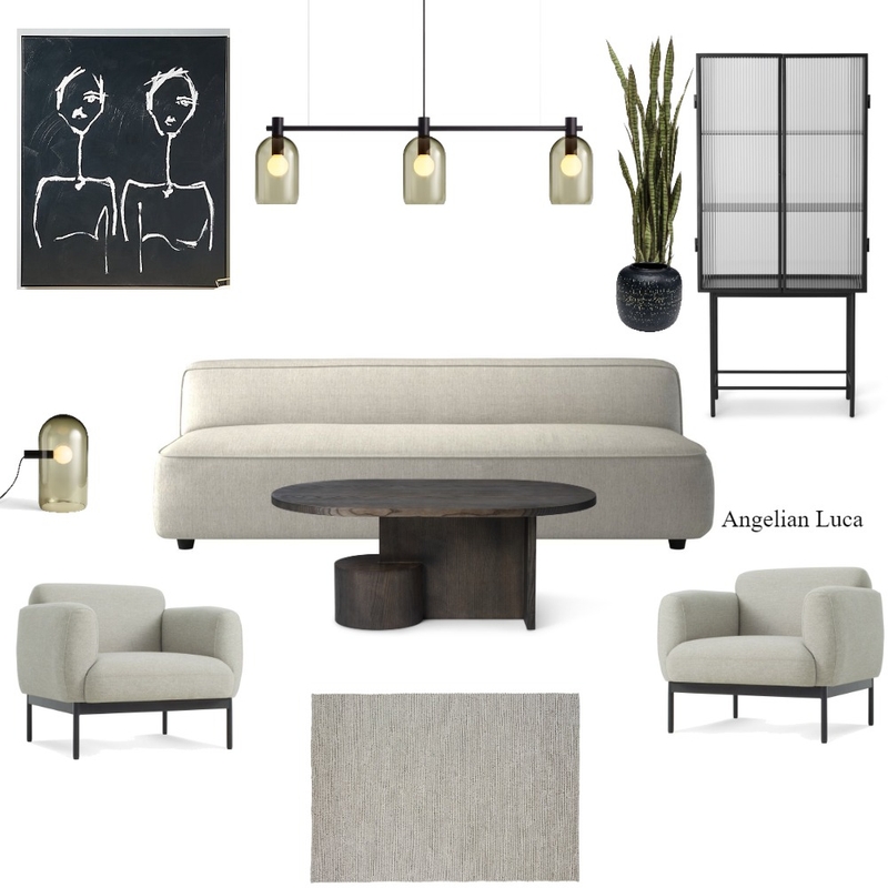 SAMPLE BOARD MINIMALISM - LIVINGROOM Mood Board by Angelian Luca on Style Sourcebook