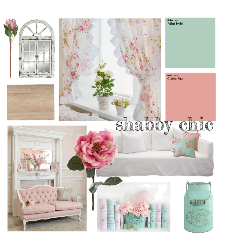 Shabby Chic Mood Board by RelmResidential on Style Sourcebook