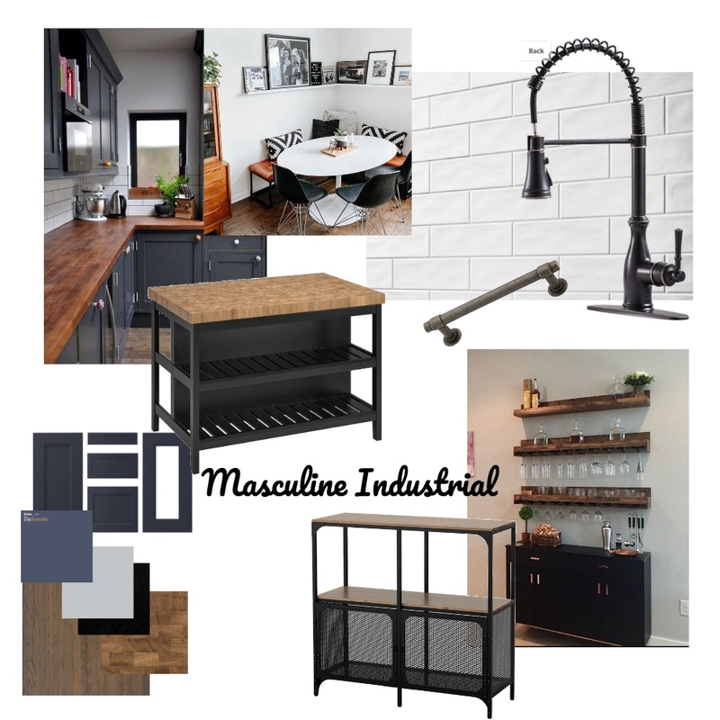 Masculine Industrial Mood Board by rachel.digirolamo on Style Sourcebook