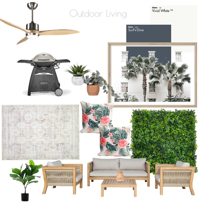 Outdoor Living Mood Board by suemwest on Style Sourcebook