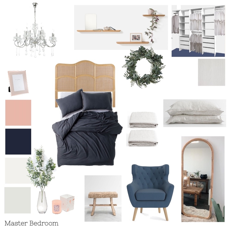 M10 Master Bedroom Sample Board Mood Board by coco + grace interiors on Style Sourcebook
